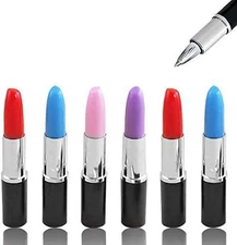 Mini Cute Ballpoint Pen Bulk, 24 PCS Fun Novelty Lipstick Shape Ballpoint Pen Bu