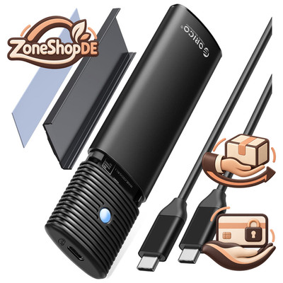 ORICO NVMe Gehäuse M.2 SATA SSD Adapter, USB 3.2 Gen 2 10Gbps PCIe -, 5Gbps NGFF