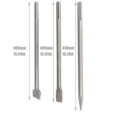 Hammer Drill Chisel Bits Set For Drilling 3 Pack SDS Max Chisel Rotary