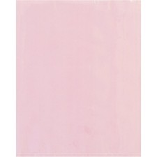 BFPBAS480 Anti-Static Flat 2 Mil Poly Bags, 9 x 12, Pink (Pack of 1000)