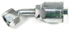 Parker #6 3/8 Hose x 11/16-16 FORFS 45° Elbow Hydraulic Crimp Fitting 1J743-6-6
