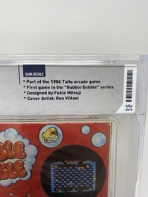 Bubble Bobble NES WATA 9.2 CIB 1988 Early Print Round SOQ Taito Classic