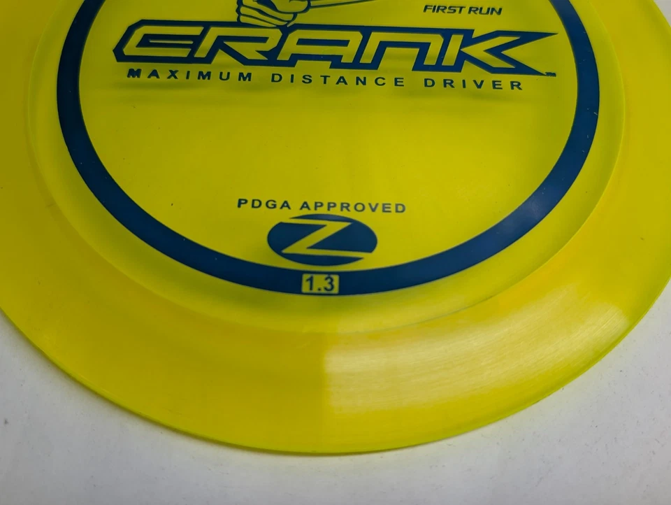 Discraft Z First Run Crank Distance Driver Disc Golf PFN Old Run 170g Yellow - Image 3 of 4