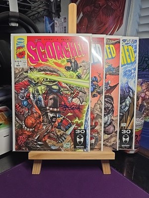 THE SCORCHED 3-6 ALL SIGNED & ART STEPHEN SEGOVIA COA'S X-MEN 1 HOMAGE COVERS .