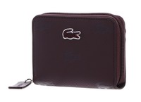 Lacoste Zip Coin Wallet GeldböRse Oxalis Dunkelviolett Neu