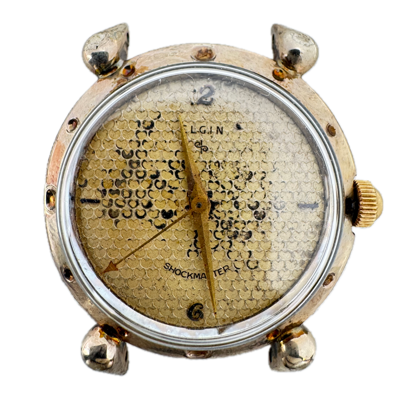 Vintage 34mm Elgin Boatswain Mens Mechanical Wristwatch 10k Gold Filled USA