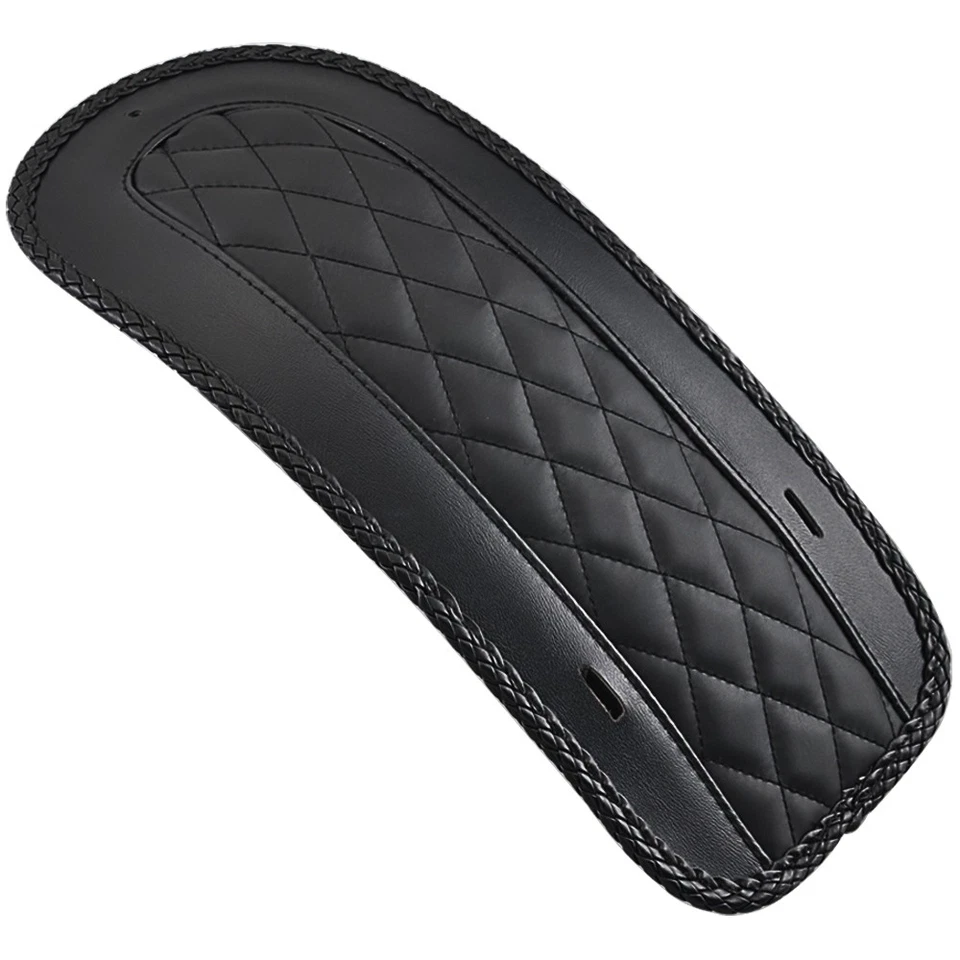 Rear Fender Bib Solo Seat Pad Diamond Stitch For Harley Touring Road King 08-18 - Image 4 of 4