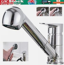 Chrome Combi Mixer Tap & Pull Out Shower Handset Motorhome / Caravan / Boat Home