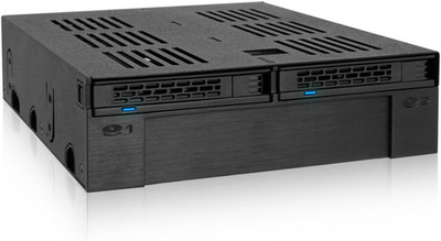 2 Bay 2.5 SAS/SATA HDD/SSD Mobile Rack + 3.5'' Slot for External 5.25'' Bay | Expr
