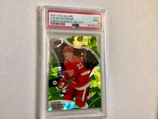 2021-22 Upper Deck Allure PSA 9 RC Lucas Raymond #109 Green Rainbow Die-Cut /99
