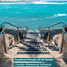 Anti Slip Tape, 4 Inch x 16 Ft Grip Tape for Stairs Outdoor/Indoor, Waterproo...