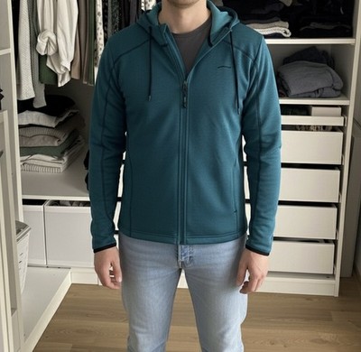 TAO Laufjacke für Herren | Fleece | Reflektierend | Nachhaltig | L | Türkis