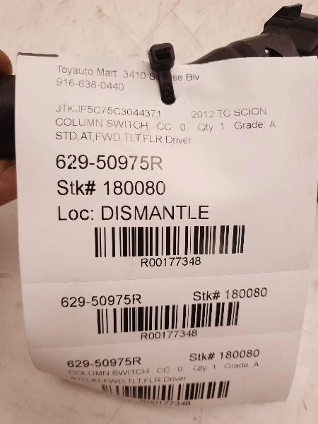 05 06 07 08 09 10 11 12 13 14 15 16 17 18 TOYOTA PRIUS INTERRUPTOR COLUMNA DIRECCIÓN  Foto 3 de 4