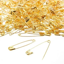 400x Gold Child Baby Safety Pins for Garment Repair Quilting Jewelry Making