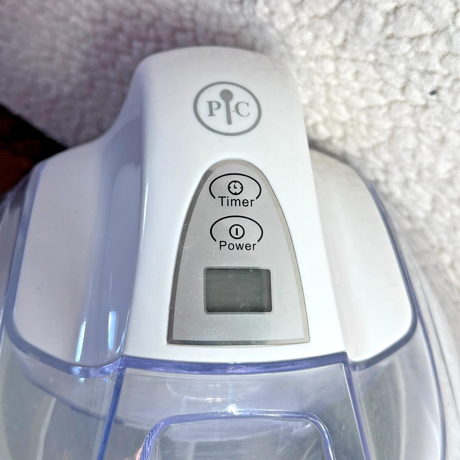 EUC Pampered Chef Electric Ice Cream Maker Compact 1 qt. Model 1534 White