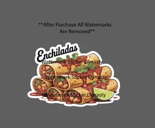 Enchiladas Sticker Waterproof Decal Food Mexican Cuisine Lime Gift NEW