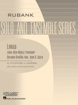 Dvorak Largo New World Symphony Marimba/Xylophone Solo Piano Rubank Sheet Music
