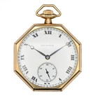 ANTIQUE ILLINOIS BURLINGTON 275 GRADE ENAMEL POCKETWATCH YELLOW GOLD FILL c1921