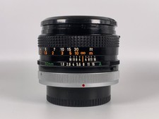 Canon FD 50mm f/1.8 S.C. MF Lens Breech Lock w/ Caps Tested, Fungus