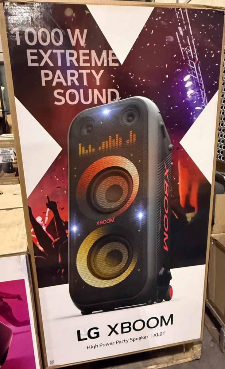 LG XL9T Bluetooth Speaker LG XBOOM Dual 8” Woofers & Pixel LED