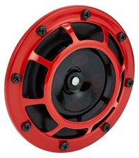 H31631021 Supertone 12V High Tone Horn with Red Protective Grill, Single Horn