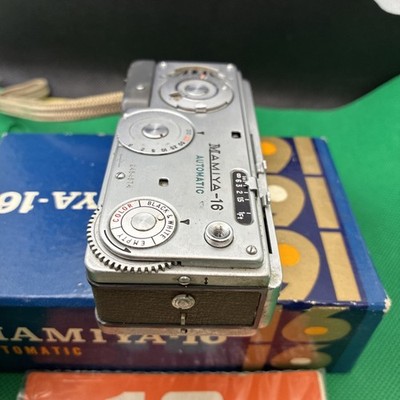 Vintage Mamiya 16 Automatic Spy Camera W/Case & Part Of Box
