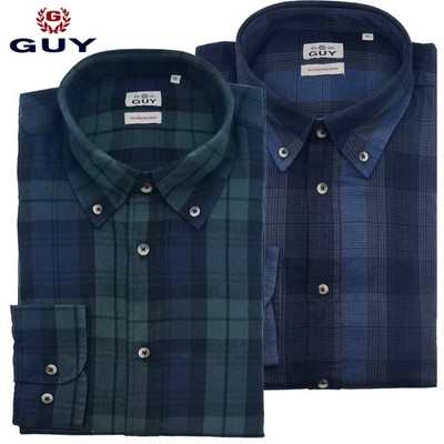 Herren Hemd Botton Down Warm Baumwolle Winter GUY Regular Fit M L XL XXL 3XL