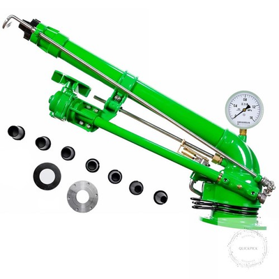 #ad #ad 2quot; Farm Irrigation Sprinklers Tripod Sprinkler with Pressure Gauge 360°Adjusta $290.63