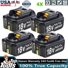 Pack For Makita 18V Battery 8.0AH Li-Ion BL1830 BL1850 BL1840 BL1860B LXT Tool