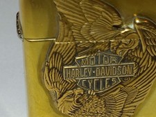 Original Zippo Harley Davidson Fighting Eagle Messing 2 Adler E XII Benzin FZ