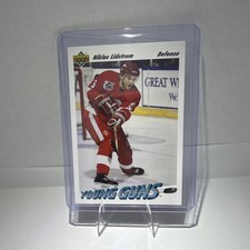 Upper Deck 1991-92 Niklas Lidstrom Young Guns Rookie #587 Red Wings NHL