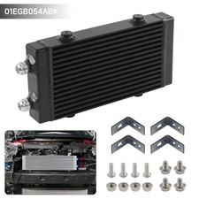 Universal Small Bar And Plate Dual Pass Black Oil Cooler Core9.5x5.5x1.58