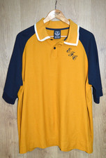 Everton True Classics Polo Shirt Gold Navy White Embroidered Men  s 2XL XXL