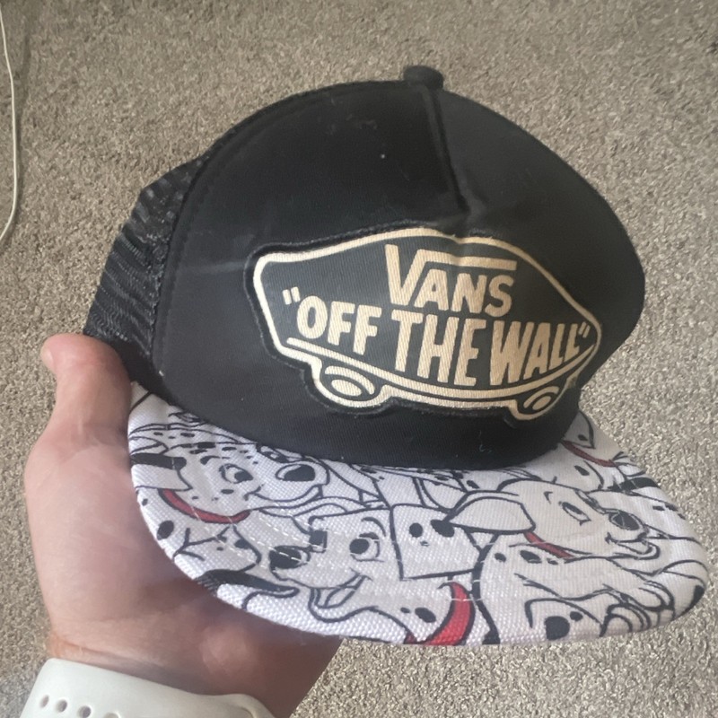Vans Trucker Hat Mesh Back Snapback Black/White Astro Boy Graphic Print