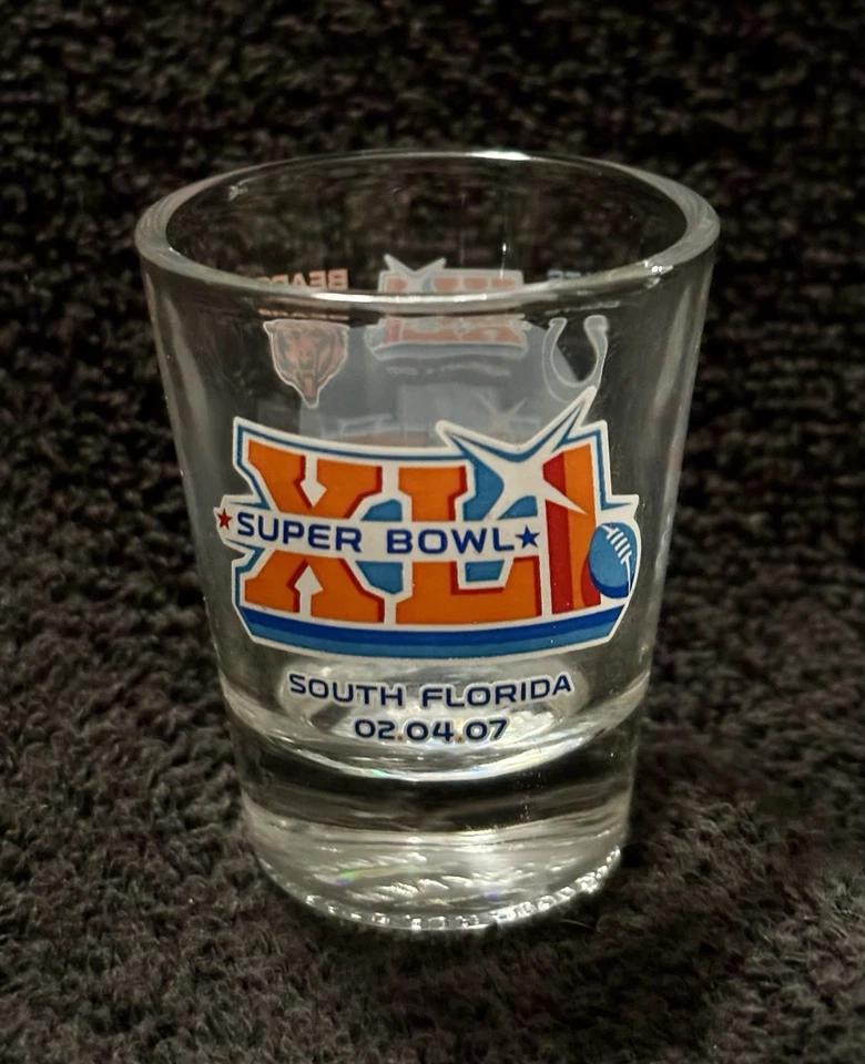 INDIANAPOLIS COLTS vs Chicago Bears SUPER BOWL XLI 41 VIDRIO tiro Foto 2 de 3