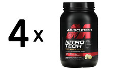 4 x MuscleTech Nitro-Tech Performance Series, Vanilla - 907g (30,32 EUR/kg)