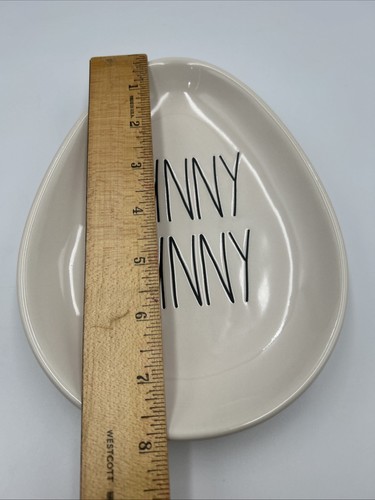 Rae Dunn Easter Plate 8 in HUNNY BUNNY Original Ceramic Spring Rabbit ...