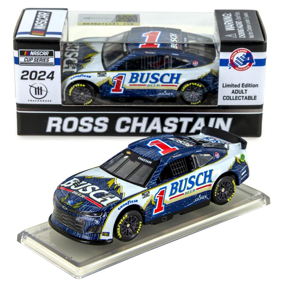 Lionel Racing Ross Chastain 2024 Busch Retro Diecast Car 1:64