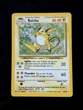 1995 raichu pokemon card Pokmon Holofoil - Fossil Retreat Cost Raichu Base Set First