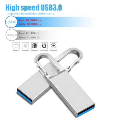MICRO RIVER 64 GB 32 GB USB 3.0 2.0 Metal Llavero Unidades Flash Medios Almacenamiento de Datos Stick U Disco
