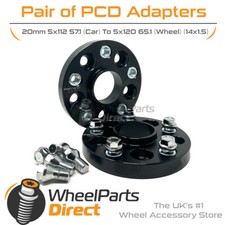 PCD Adapters 5x112 57.1 to 5x120 65.1 20mm for Lamborghini Gallardo 03-14