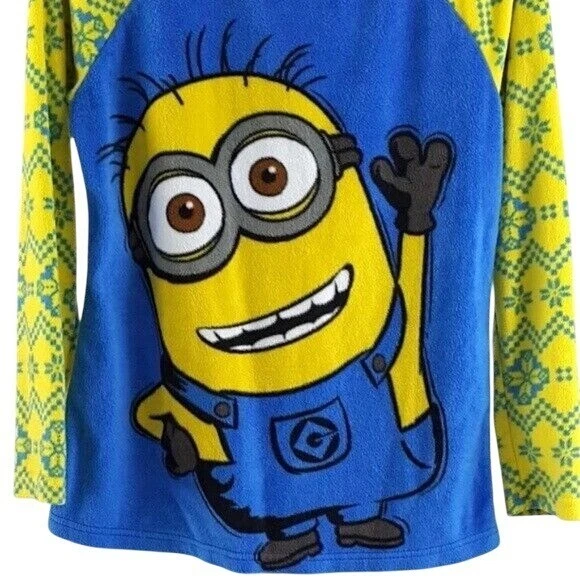 Гадкий я миньон флис PJ верхний синий маленький размахивая длинным рукавом Кевин - Изображение 2 из 4