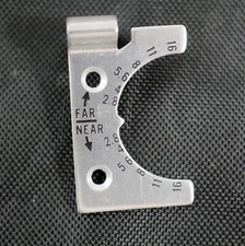 f2.8 DEPTH of FIELD Scale DOF for Stereo Realist f2.8 Camera silver