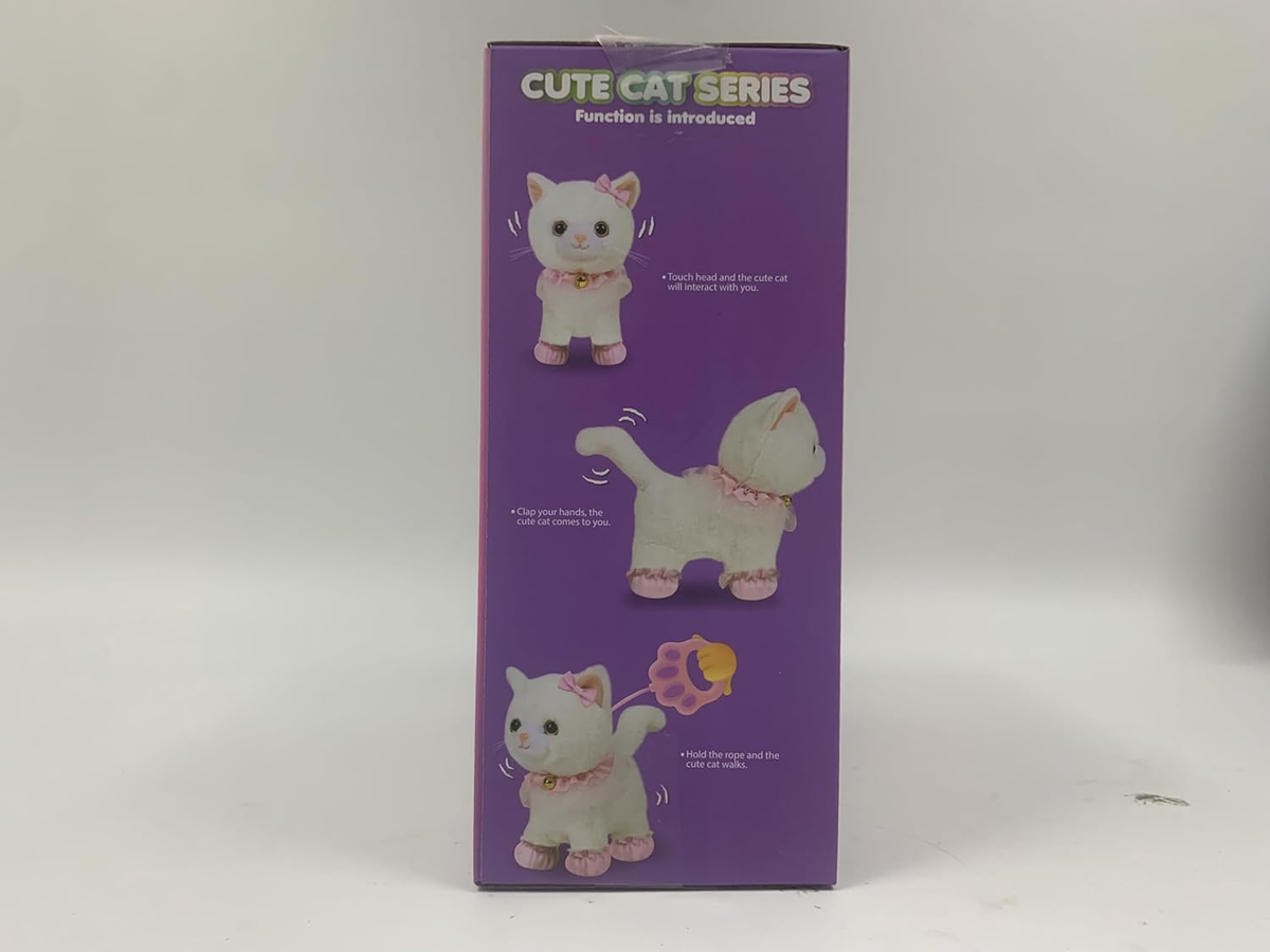 Gatto Peluche Elettronico Che Cammina Con Telecomando – Giocattolo Interattivo Che Abbaia E Scodinzola, Colore Colorato