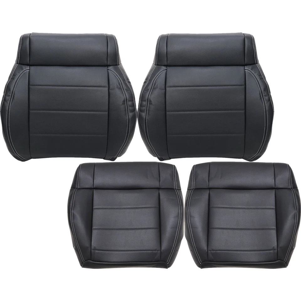 Driver / Passenger Leather / Cloth Seat Cover For Jeep Wrangler 2008-2010 - image 2 of 4