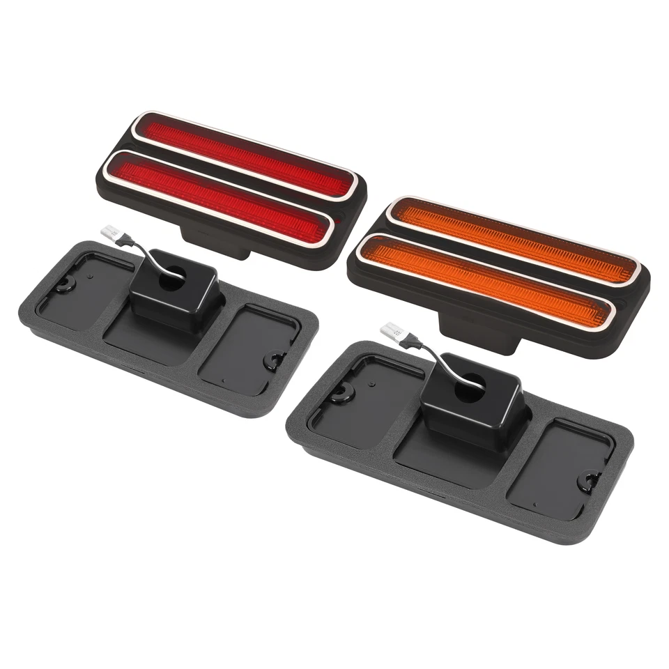 For Chevrolet C10 & GMC C15/C1500 Pickup Truck 68-72 LED Side Marker Lights 4PCS - Image 3 of 4