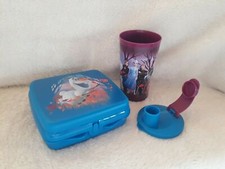  Tupperware,2er Set Eiskönigin,Sandwichb.+Trinkbecher,mit Aufdruck,NEU+OVP !!