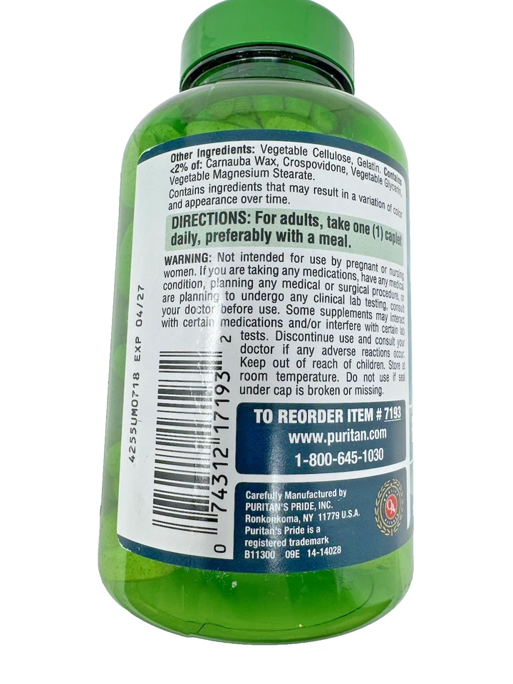 Fórmula multivitamínica multimineral Puritan's Pride ABC Plus Senior 240 cápsulas Foto 2 de 4