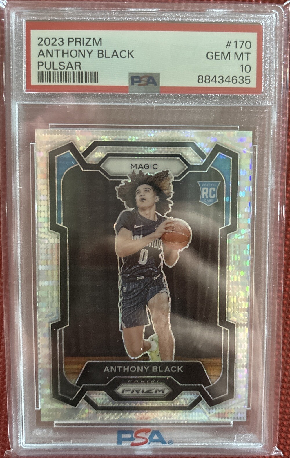 2023 Panini Prizm #170 Anthony Black Silver Pulsar PSA 10