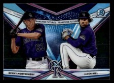 2021  Bowman Draft Jaden Hill Benny Montgomery FF-8 | Colorado Rockies